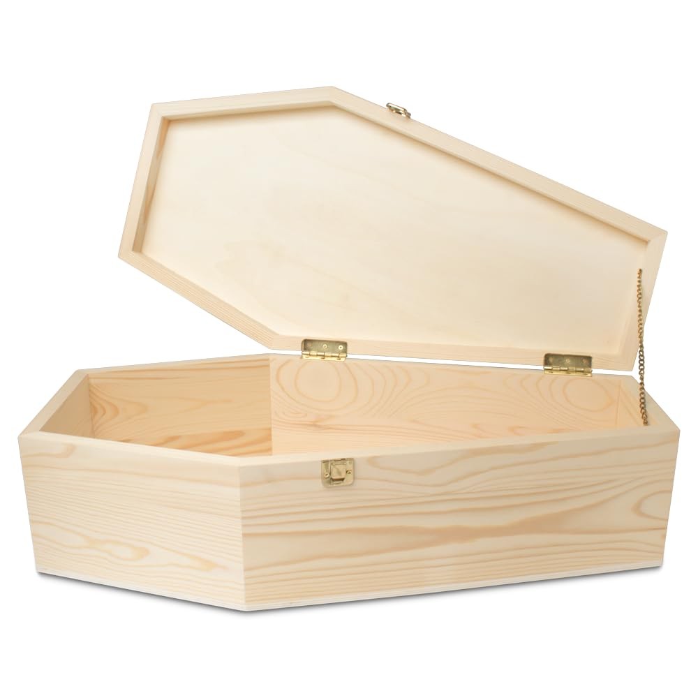 Pet Casket – 30″ Wooden Burial Box for Dogs and Cats, Strong and Safe Baltic …