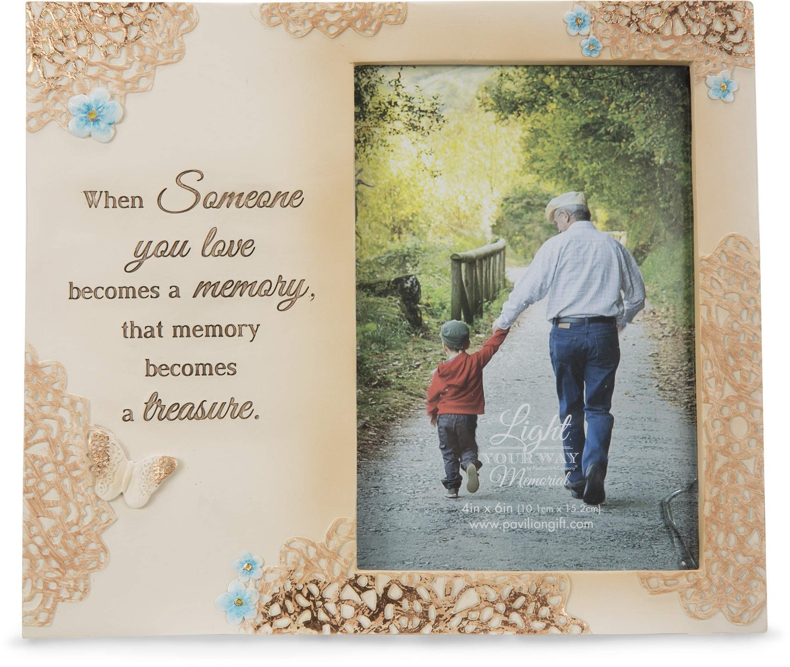 Pavilion – Treasured Memory Memorial 4×6 Inch Picture Frame Beige