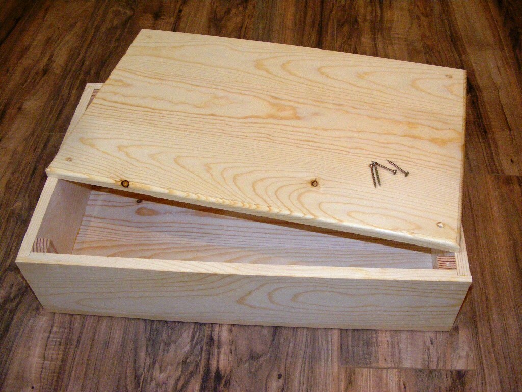 Pet Coffin Casket for Dogs or Cats 24 x 15 x 6 Pine Box