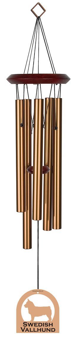 Chimesofyourlife E4205 Wind Chime, Swedish Vallhund/Bronze, 19-Inch