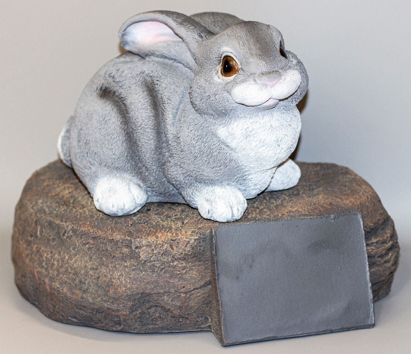 Rabbit Memorial Headstone Bunny Urn Ashes Pet Grave Marker Plaque Personalized