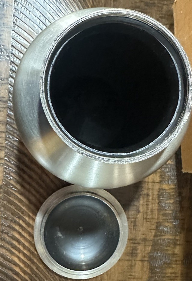 Paws Engraved Pet Cremation Stainless Steel Urn for Small Dogs and Cats Ashes