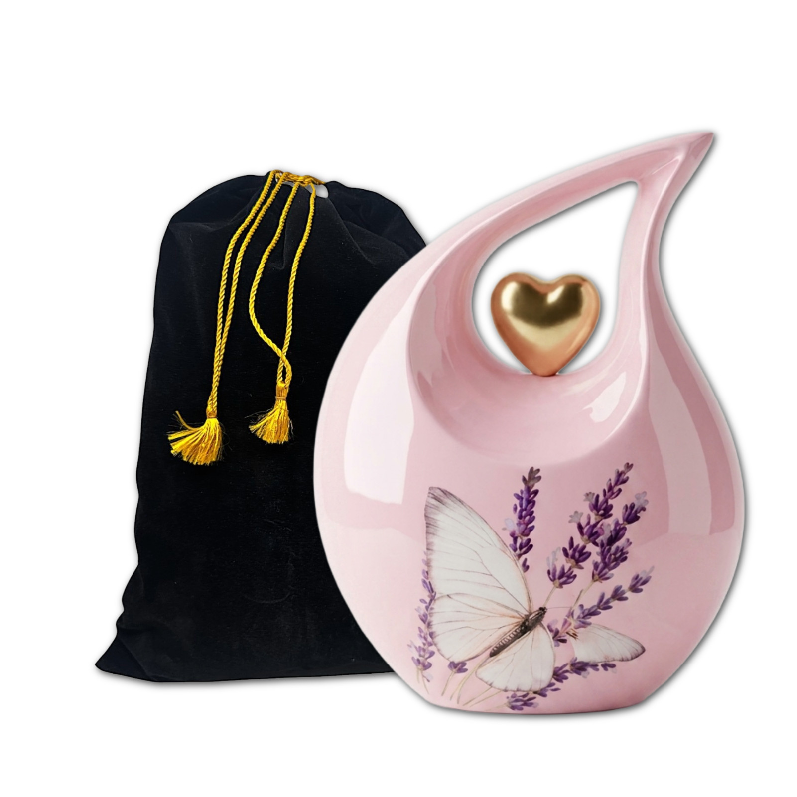 Teardrop Cremation Urns Adult Human Ashes – 200 Cu In Memorial Urns for Female