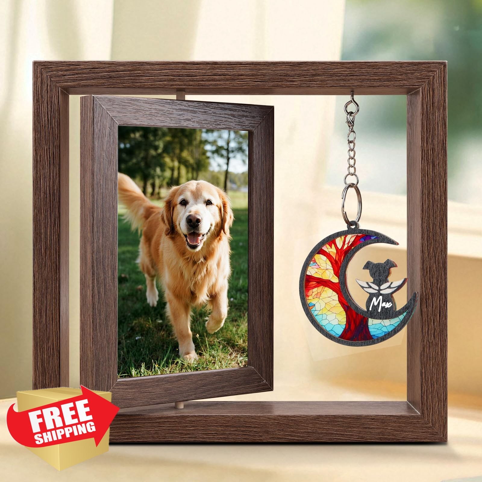 DearKeeps Dog Memorial Picture Frame Life Tree