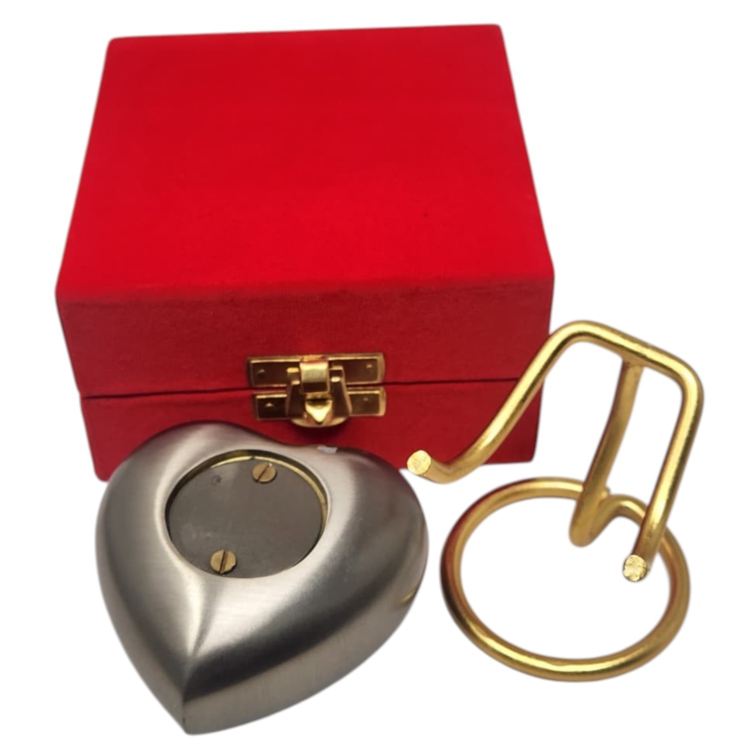 Personalized Mini Heart Keepsake Cremation Urn for Ashes with Stand & Box