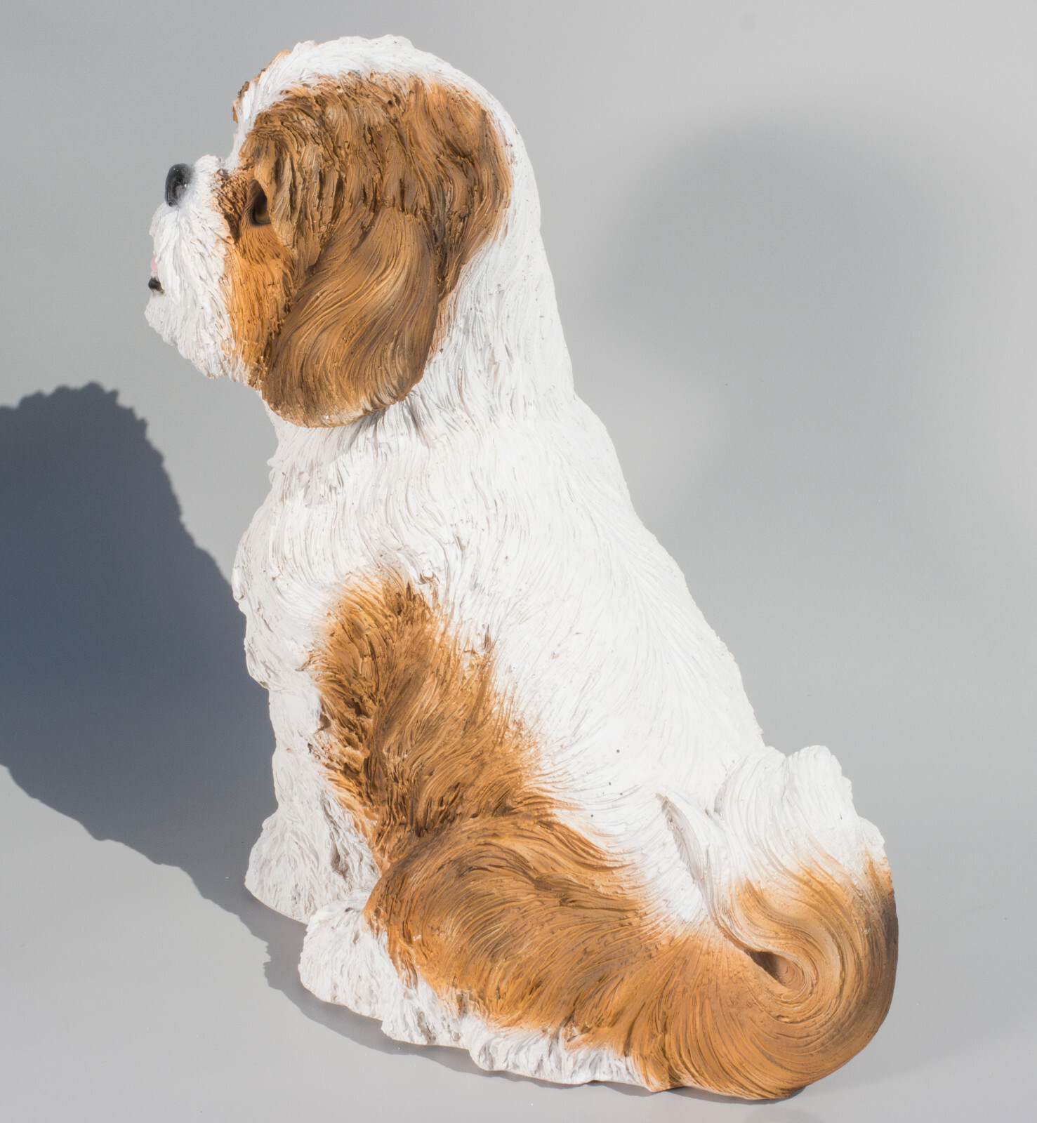 Urn for Dog Ashes Shih Tzu Cremation Sculpture Memorial Ornament Animal Lifelike