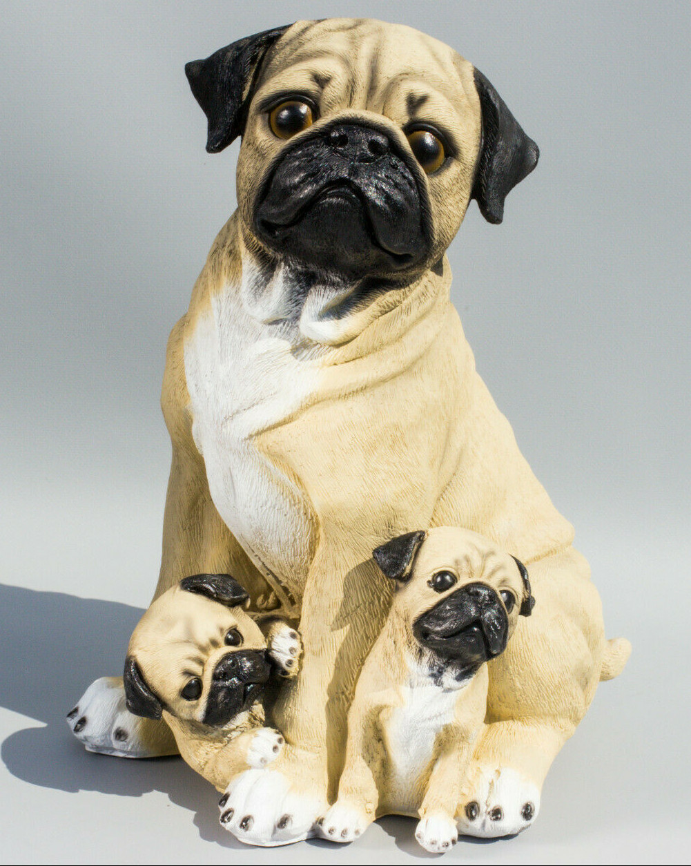 Pug Urn For Dog Ashes Cremation Pet Memorial Statue Grave Figure Family Keepsake