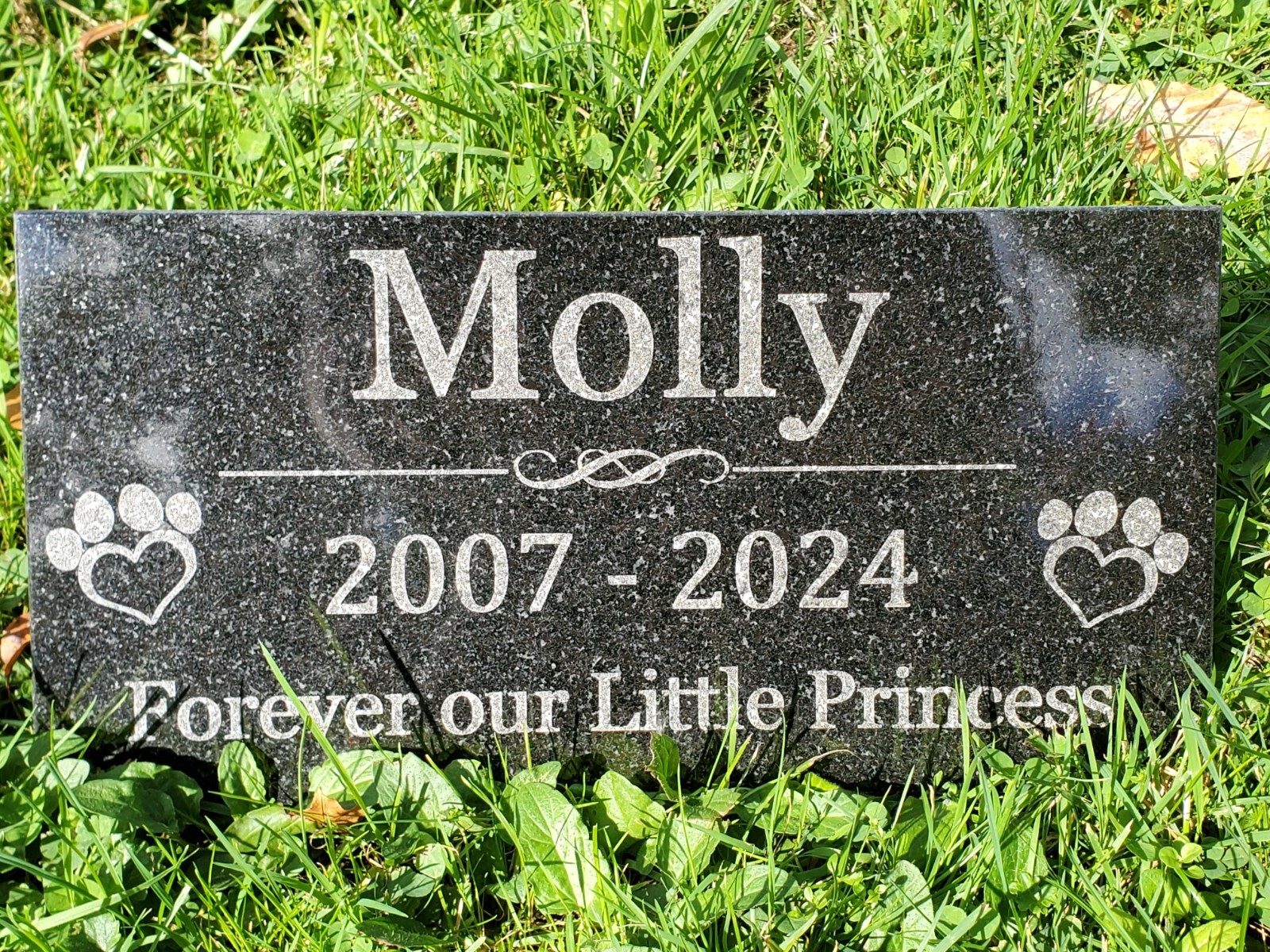 Pet Memorial Grave Stone Marker | Dog Cat Headstone | Tombstone Garden Gift t11