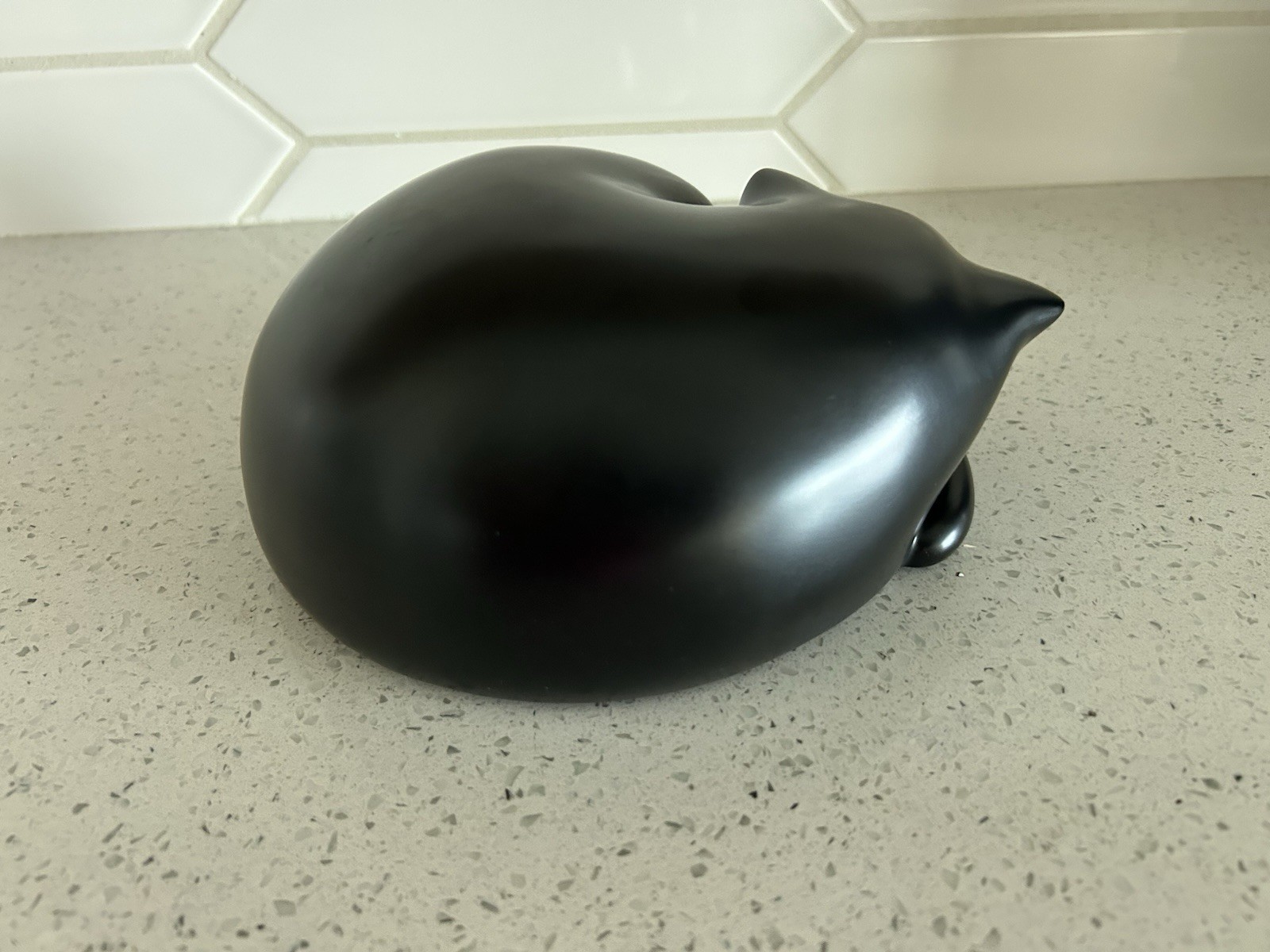Sleeping Black Kitty Cat Pet Urn Resin Cremation Urn Pet Ashes Memorial