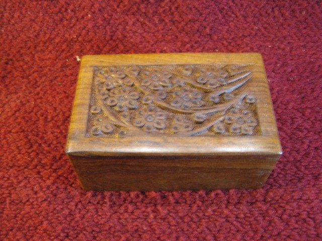 Wooden Funerary Box “Tree of Life” for Small Dog or Cat