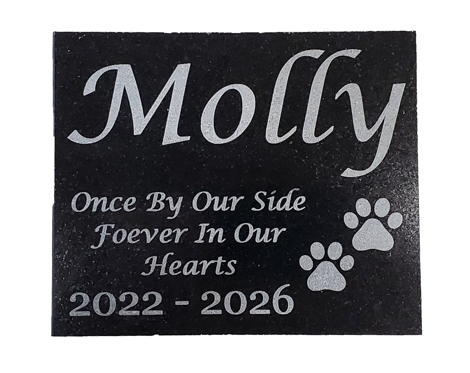 Pet Memorial Grave Marker – Granite Garden Headstone Plaque – Pet Loss Gift A7
