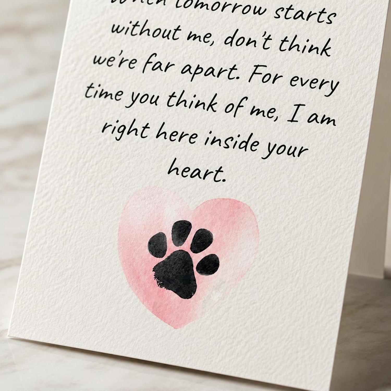 Pet Sympathy Card – Loss of Dog or Cat Bereavement Card, Thoughtful Pet Lo