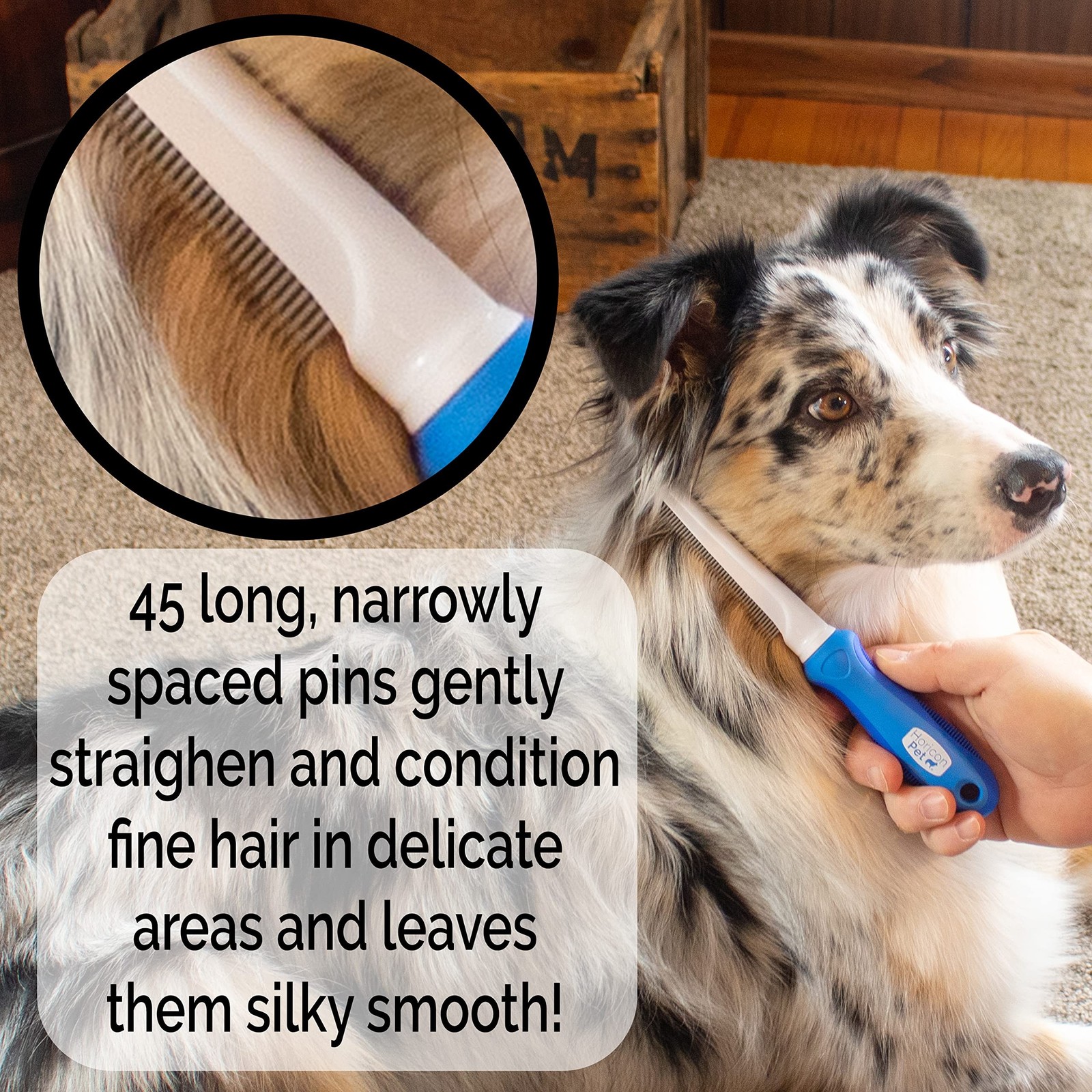 Detangling and Grooming Dog Comb Set for Dogs, Cats, Small Animals