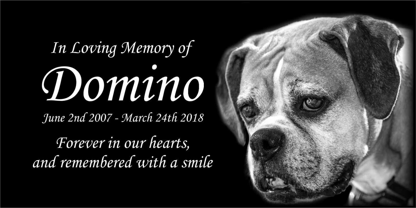 Personalized Pet Stone Memorial Grave Marker Granite Plaque Human headstone dog