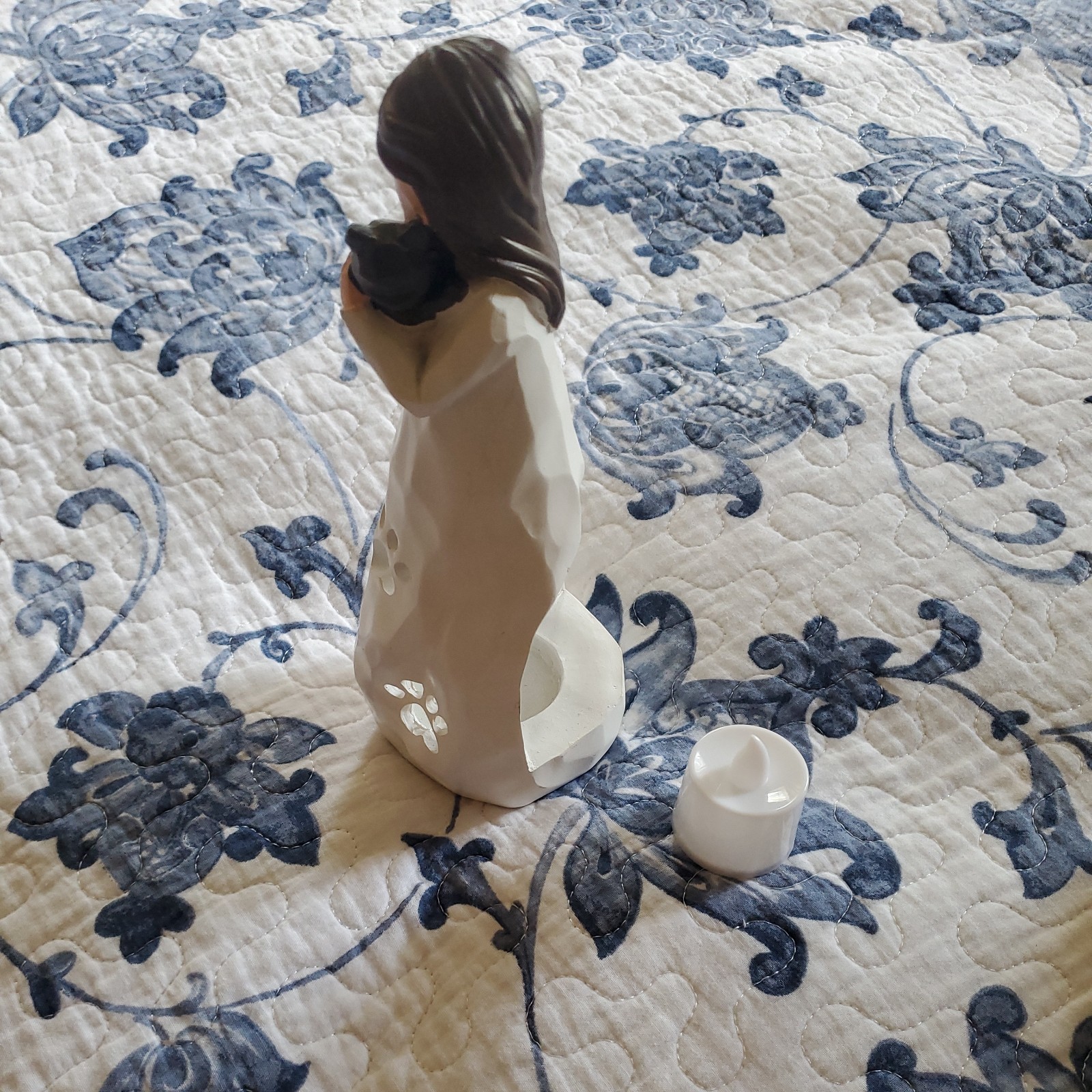 Cat Memorial for Loss of Cat, Sympathy Gifts, Cat Remembrance candle holder
