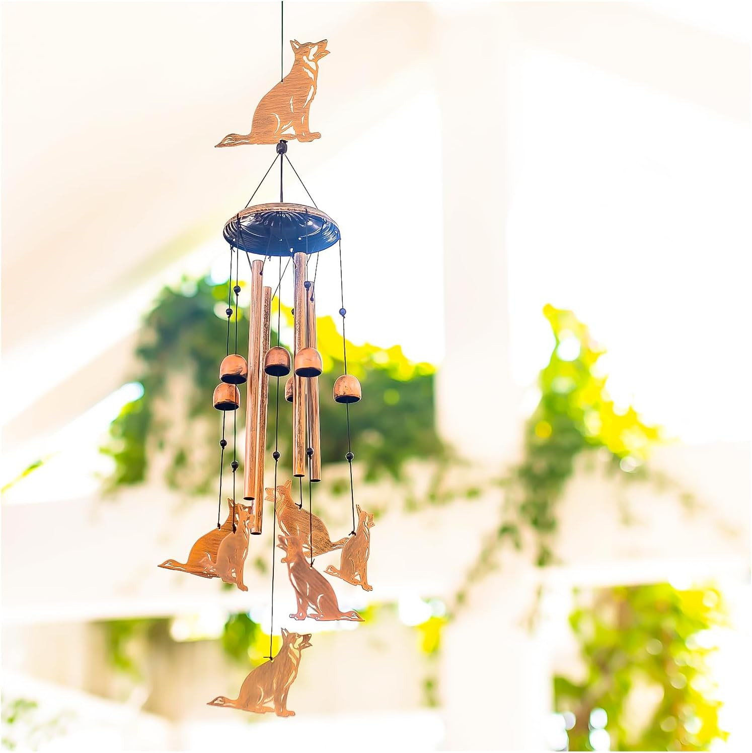 German Shepherd Dog Wind Chimes for Outside,Dog Gifts for Women Men/Memorial/Sym