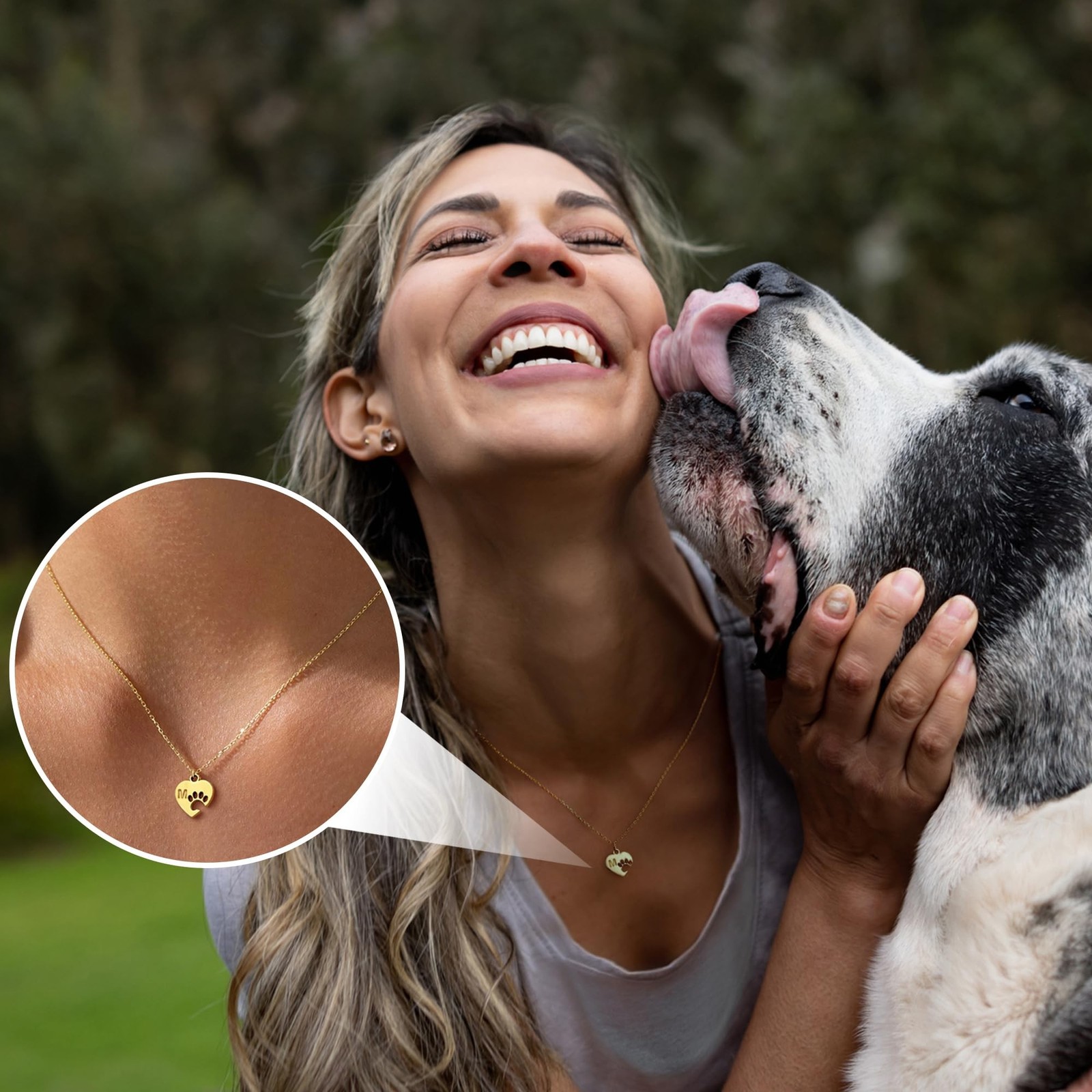 Dog Memorial Gifts for Loss of Dog Paw Print Neckalce for Women with Initial …