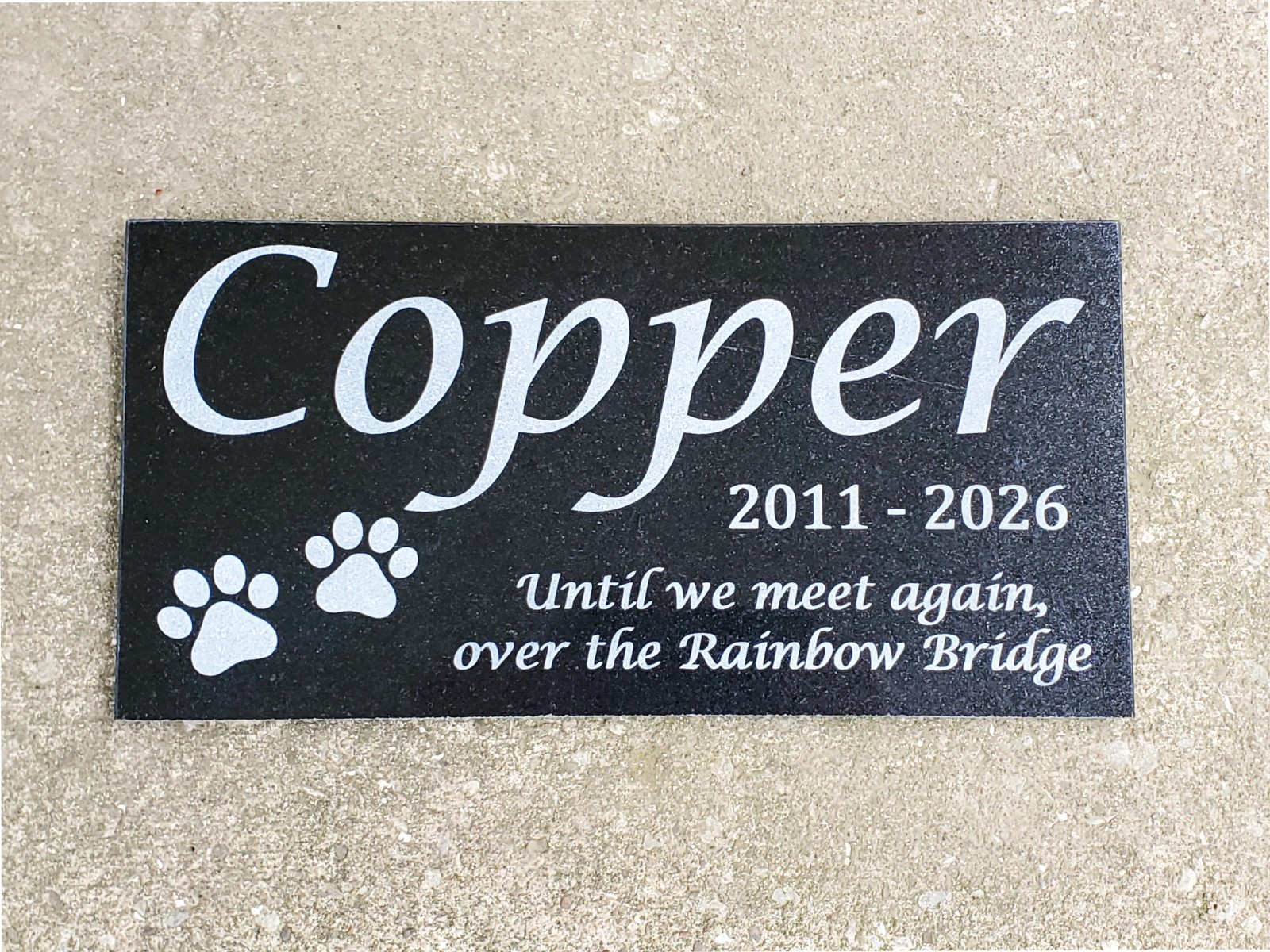 Pet Memorial Grave Stone Marker | Dog Cat Headstone Tombstone Pet Loss Gift t22