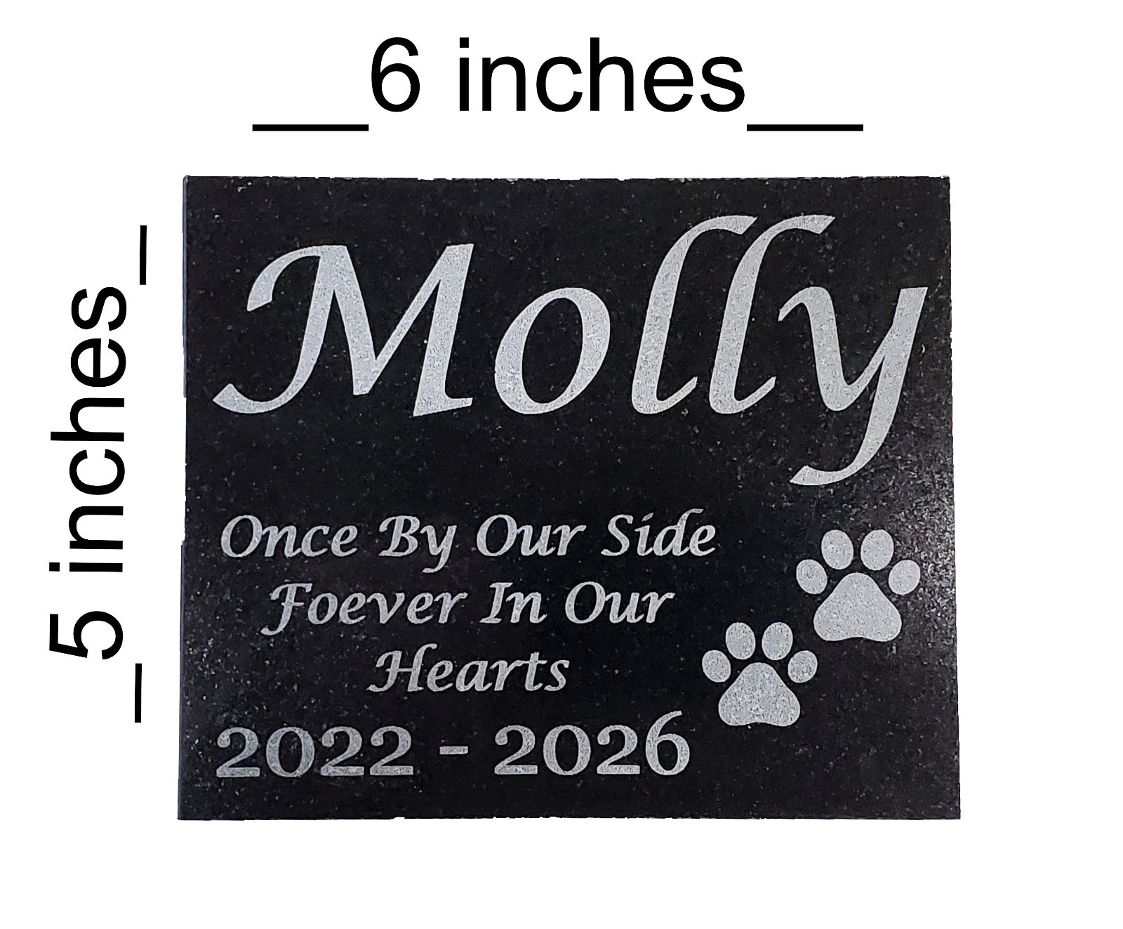 Pet Memorial Grave Marker – Granite Garden Headstone Burial Plaque – Pet Gift A7