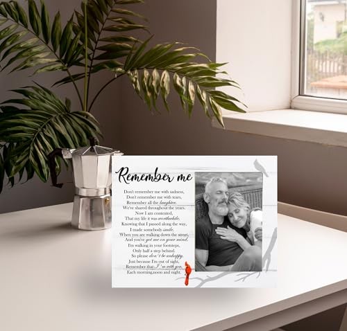 Remember Me Picture Frame, Memorial Frame Gift for Loss of Loved One, 8×10