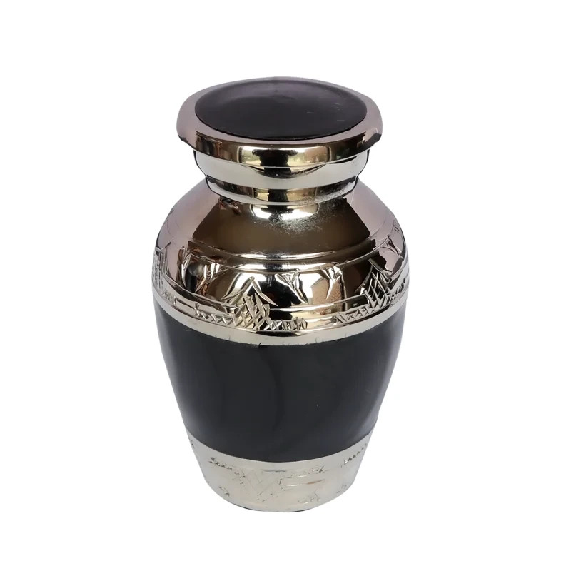 Black Elegance Keepsake Urn – A Refined and Meaningful Tribute