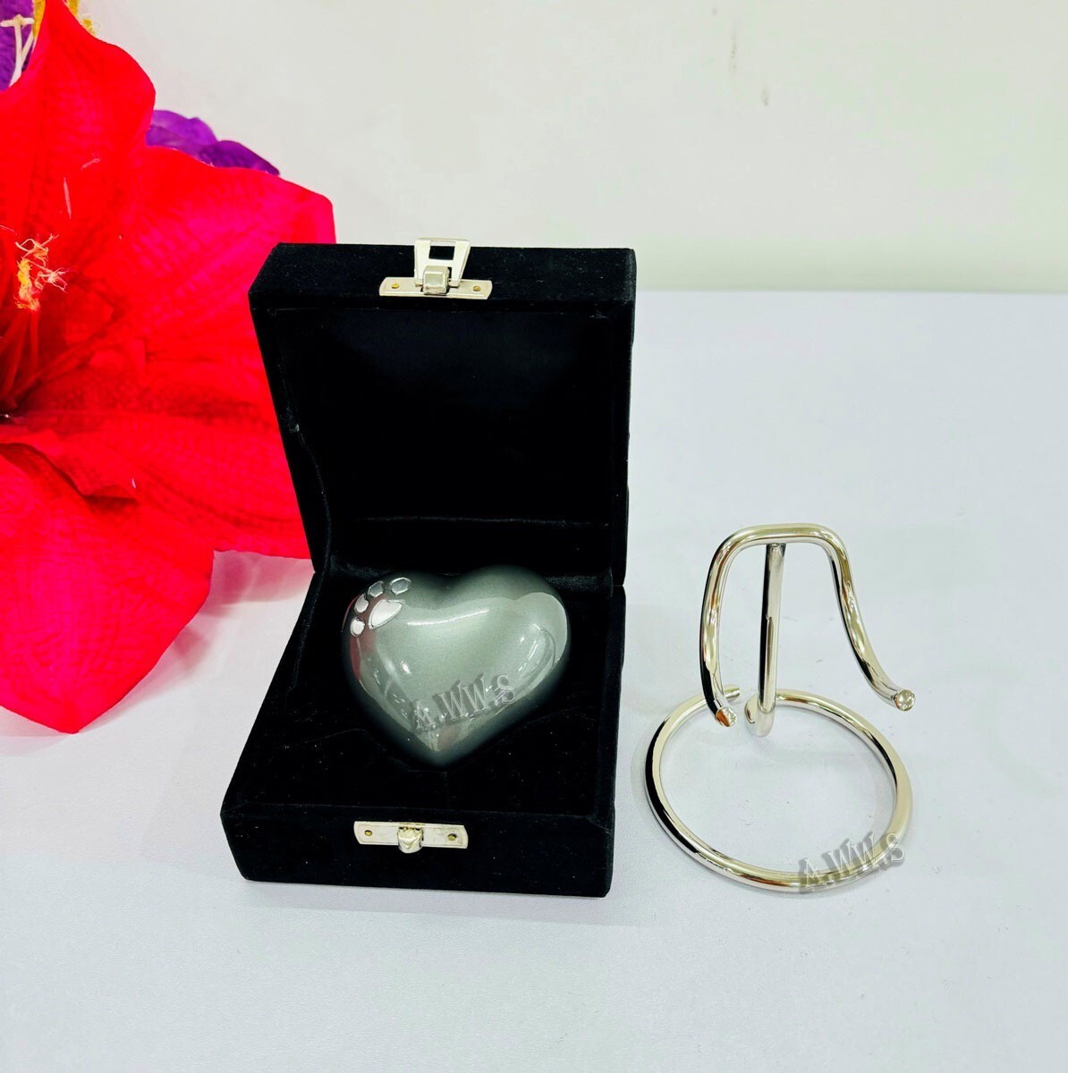 Heart Urn Keepsake Cremation Paw Urn for Human pet Ashes Urn Heart Shaped – Perf