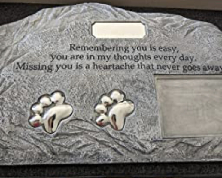 NEW- Just Fur Them Pet Memorial Urns for Dog/ Cat Ashes with Photo/Picture Frame