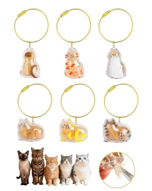 Cat Hair Holder Keychain | Hair Storage Bottle | Pet Fur Keepsake-Hold Fur &