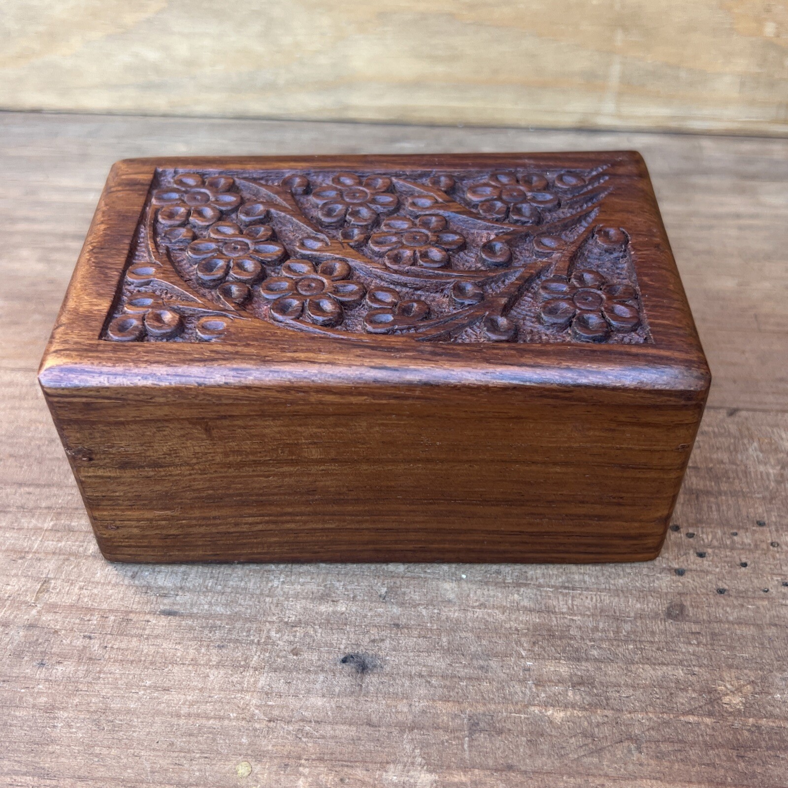 Tree of Life Pet Urn SMALL Keepsake Engraved Wooden Natural Rosewood Box