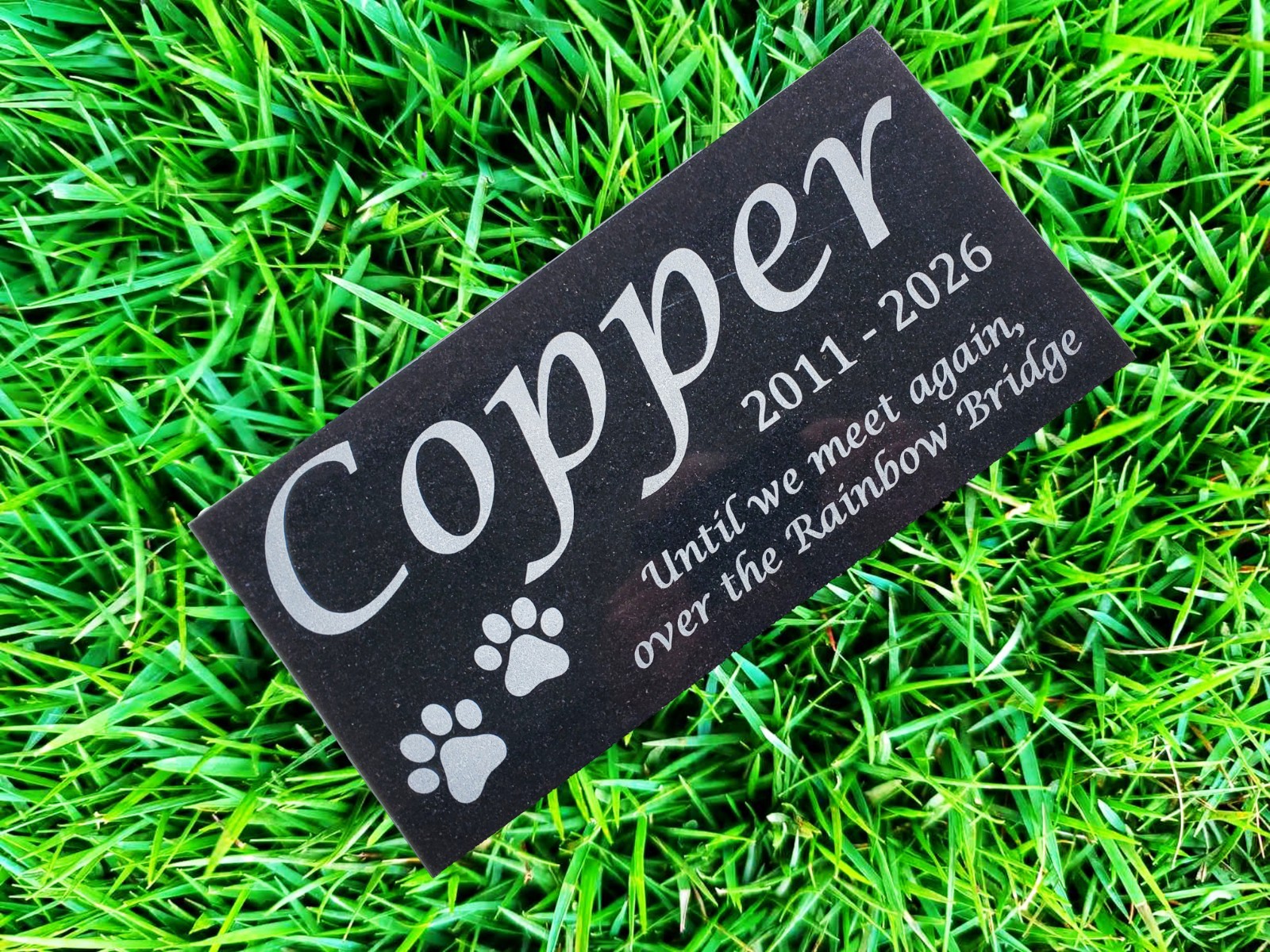 Pet Memorial Grave Stone Marker | Dog Cat Headstone Tombstone Pet Loss Gift t22