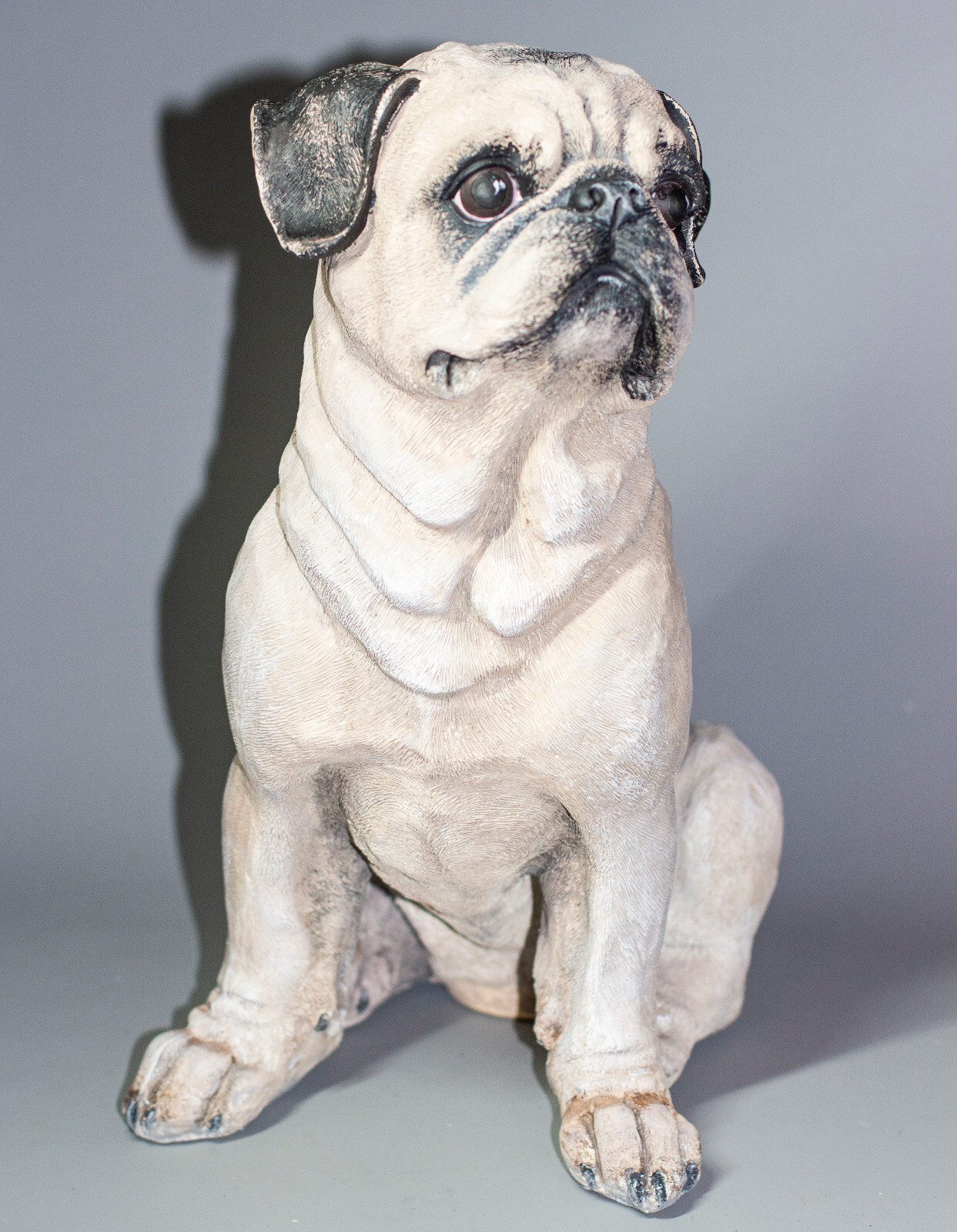 Pug Dog Urn Pet Memorial Statue Ashes Animal Grave Decor Unique Funeral Tribute