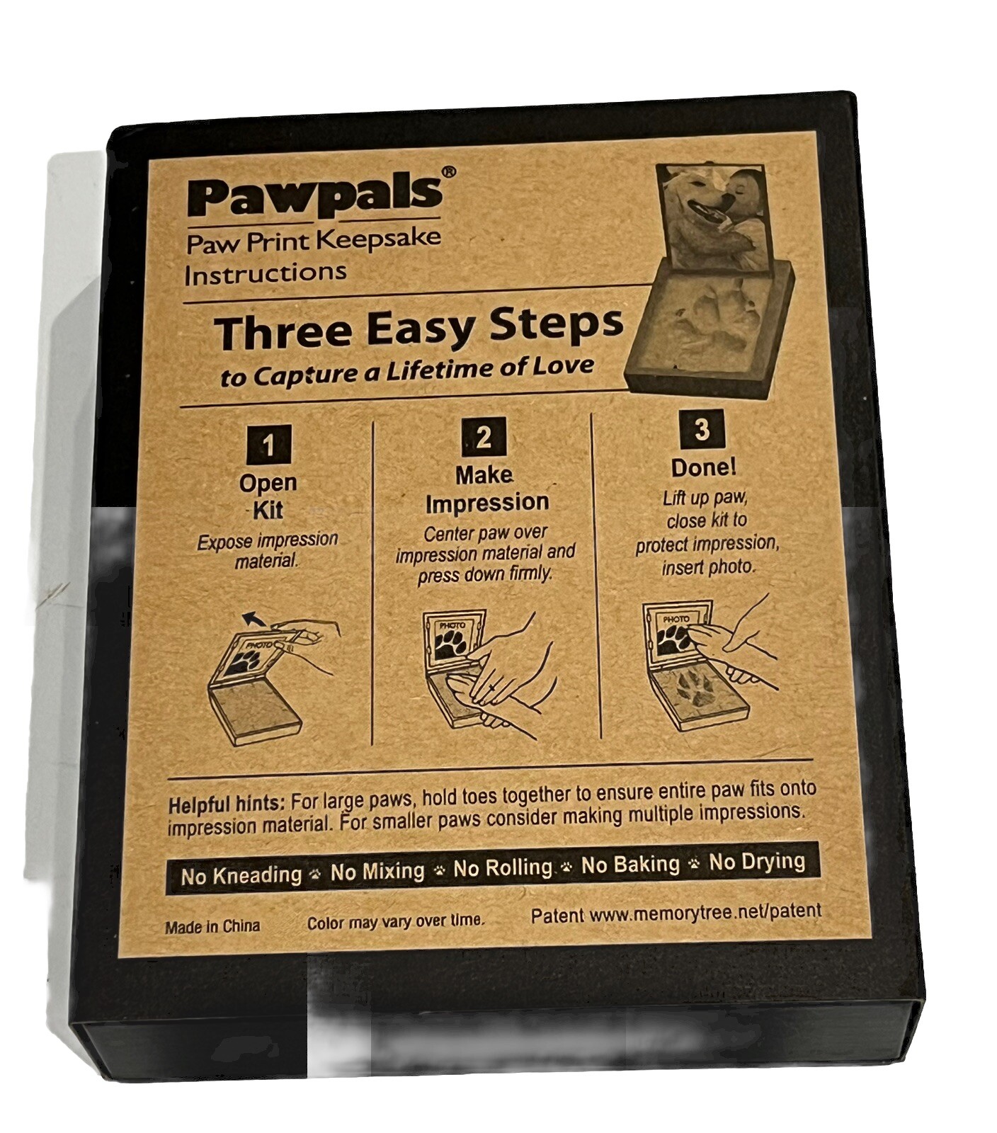 PawPals Pet Paw Print Keepsake Kit Non Toxic Permanent Impression NEW