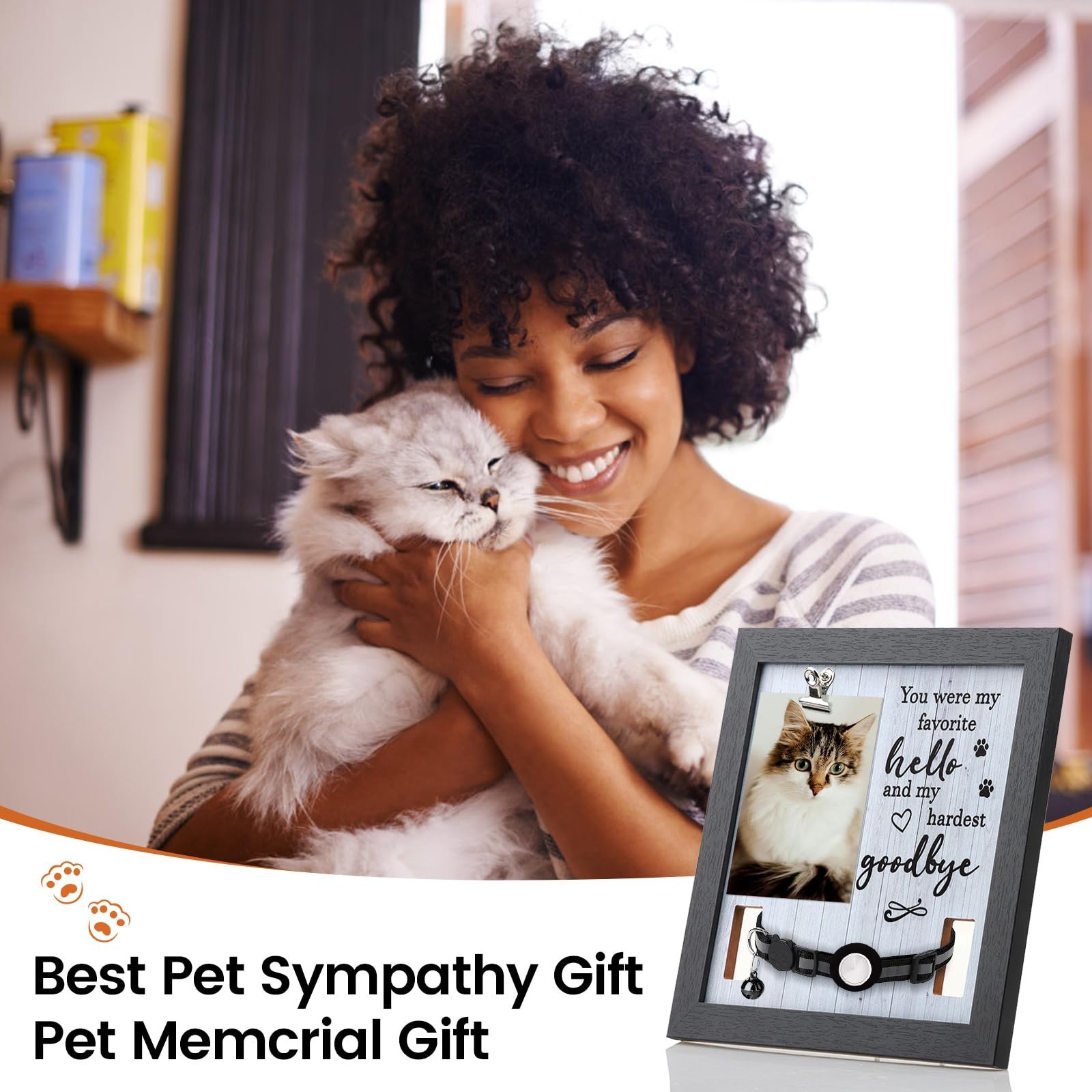 Pet Memorial Gifts for Dogs Cats, Pet Memorial Frame, Loss of Dog Sympathy Gi…
