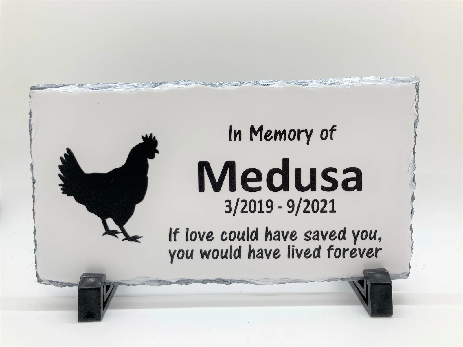 Chicken Memorial – Personalized Pet Memorial Stone – Chicken Loss sympathy Gift