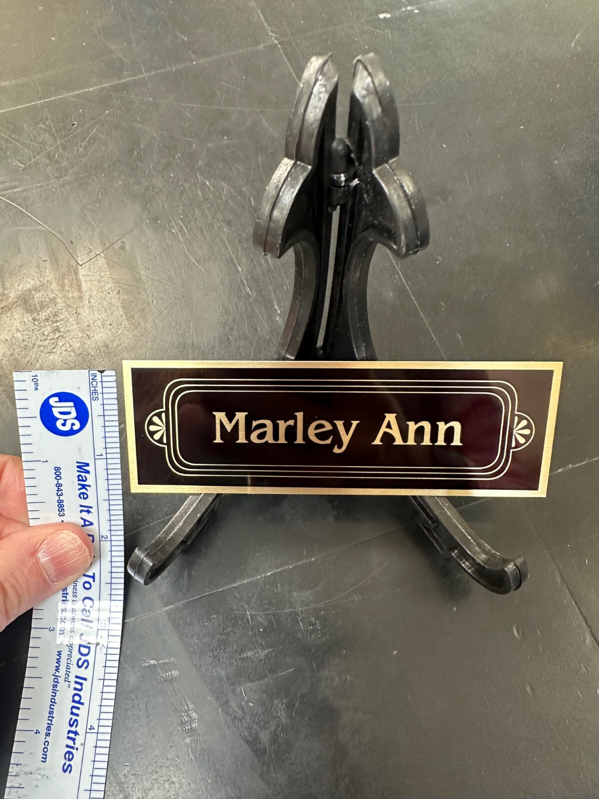 1 1/2″ x 4 1/2″ Customized Aluminum Plate for Pet Memoiral Urn