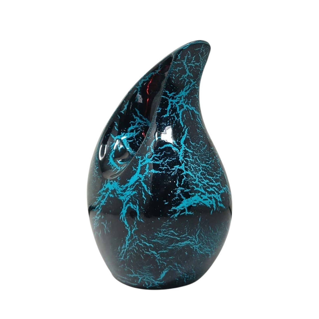 Blue Teardrop Large Urns for Human Ashes/Medium Urn with Red Heart/Cremation