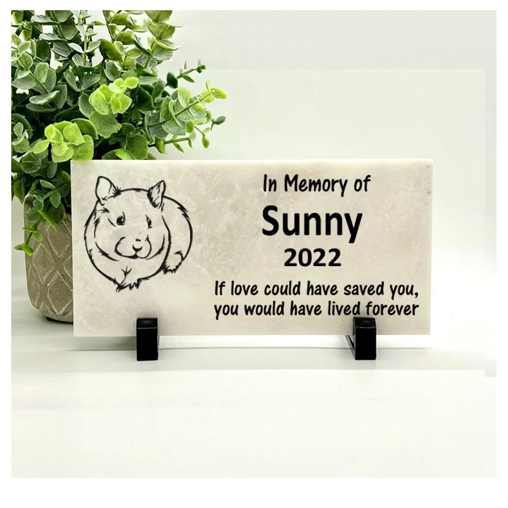 Guinea Pig Memorial – Personalized Pet Memorial Stone – Pet Loss sympathy Gift