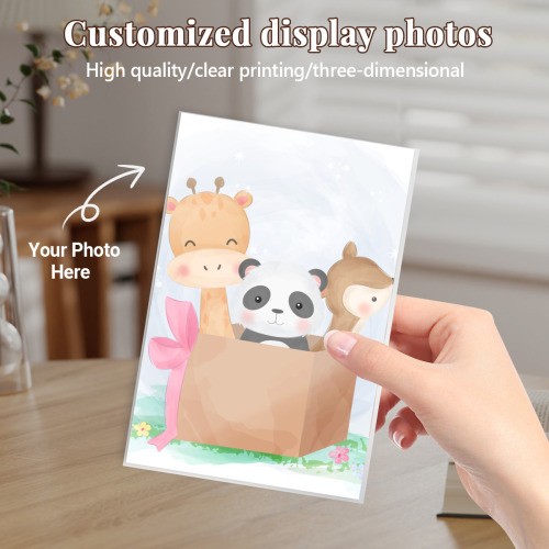 Acrylic Custom Pet Dog Cat Memorial Photo Name Keepsake Gift for Owner