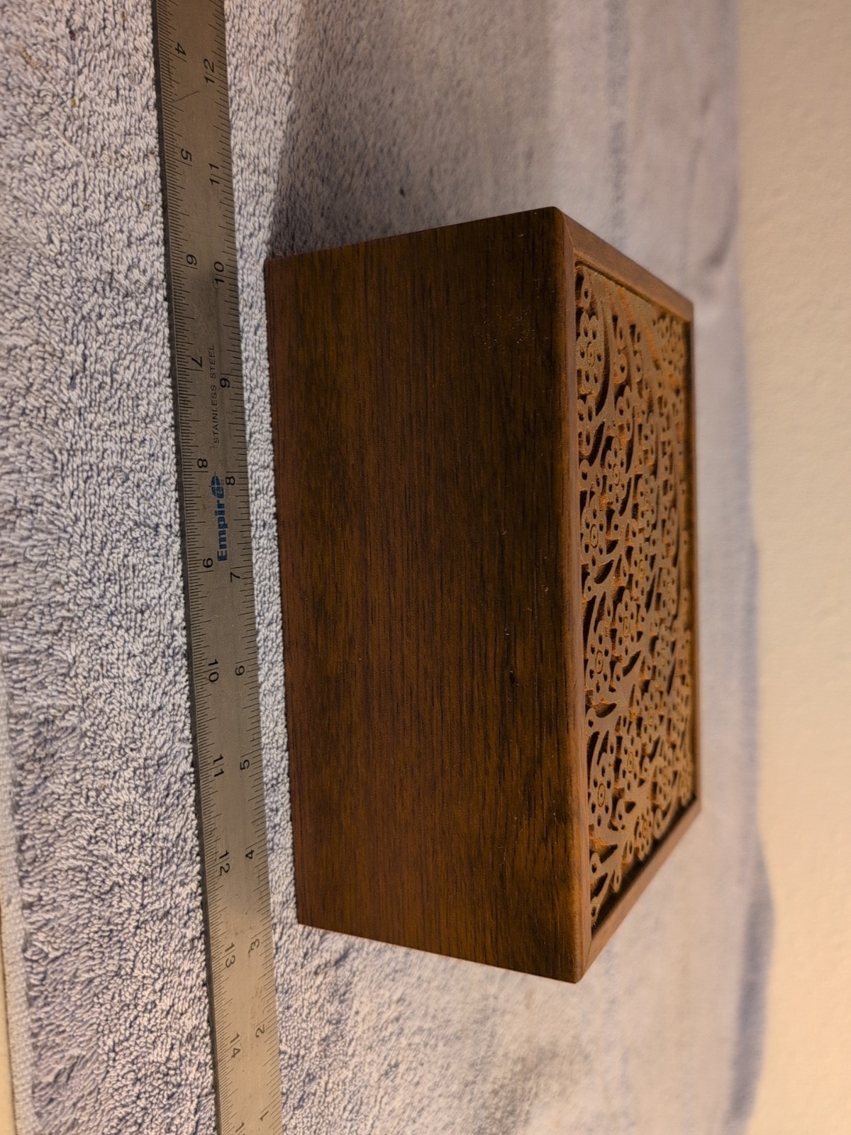 Wooden Urn Box for Human Ashes Cremation 6.5″x9″ Urn Box Decorative Urn Pet