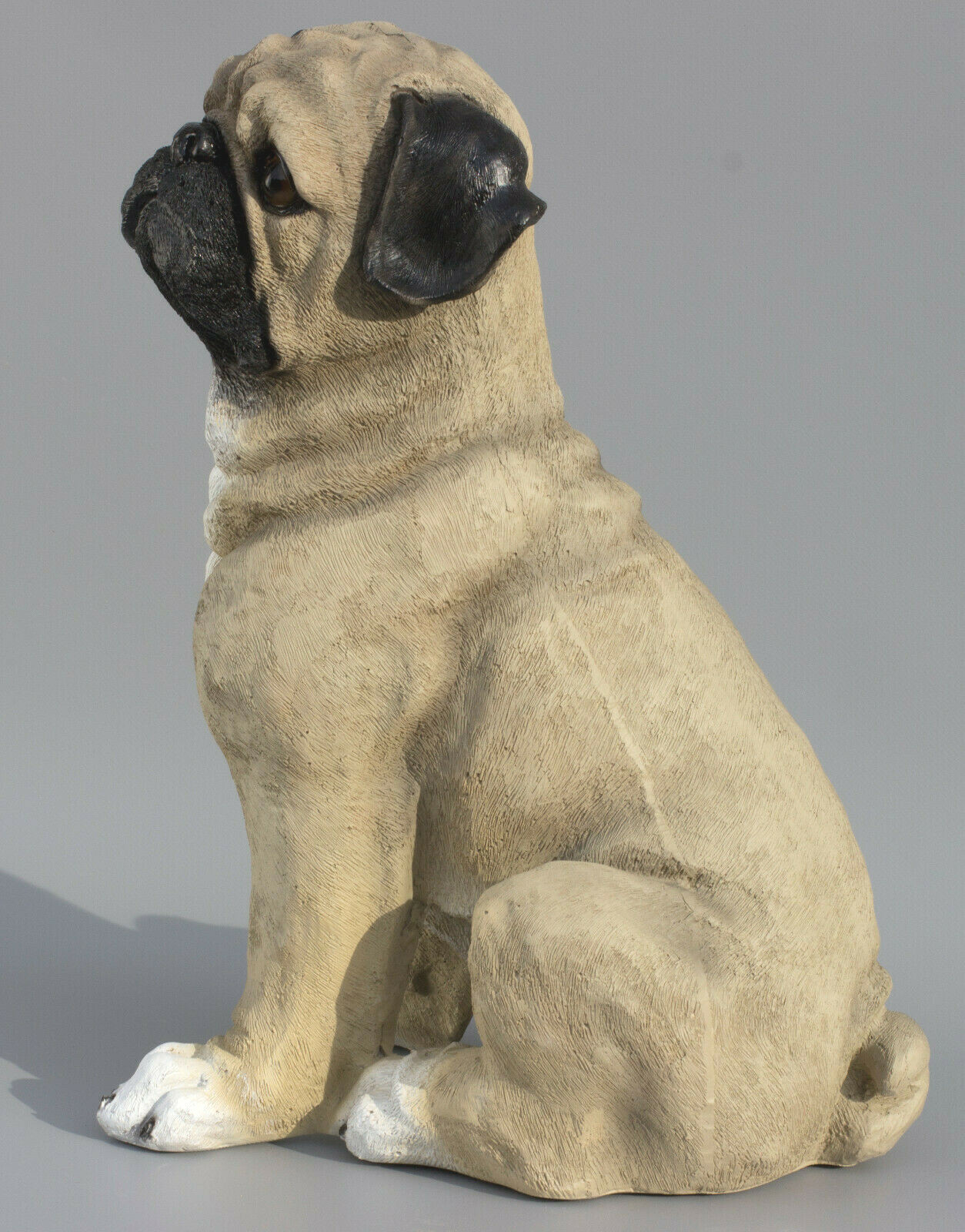Pug Dog Urn For Pet Ashes Cremation Memorial Statue Animal Grave Decor Outdoor
