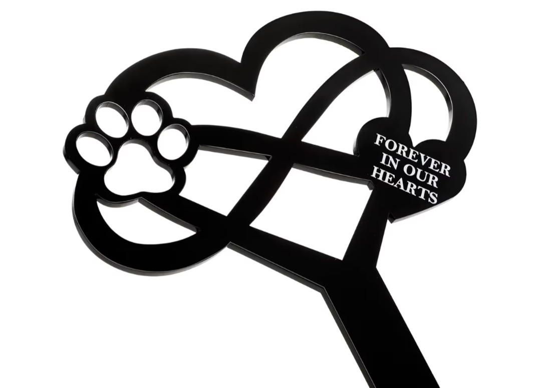 JIANWEI Memorial Pet Grave Markers, Pet Loss Stake Memorial Plaques Paw…