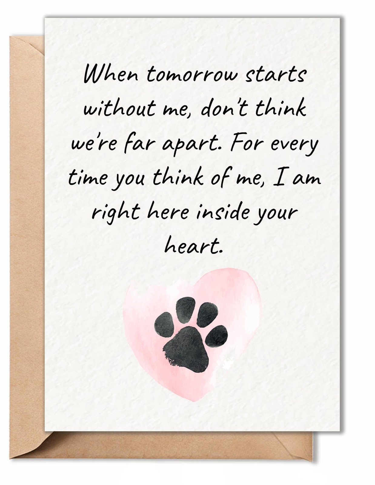 Pet Sympathy Card – Loss of Dog or Cat Bereavement Card, Thoughtful Pet Lo