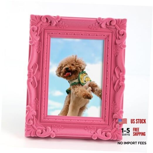 4×6 Pink Picture Frame for Drwaings Prints, Small Colorful 4×6″ S002-Rose Pink