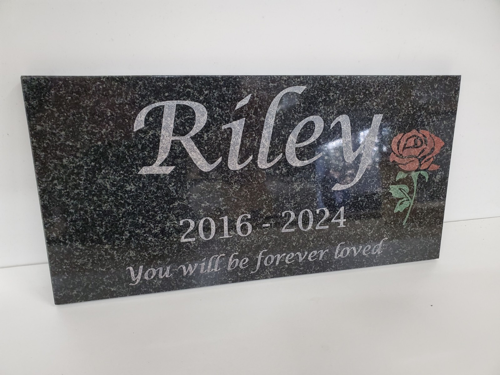 Memorial Headstone Grave Stone Plaque Marker Custom Loved Ones Pet Loss Gift t6