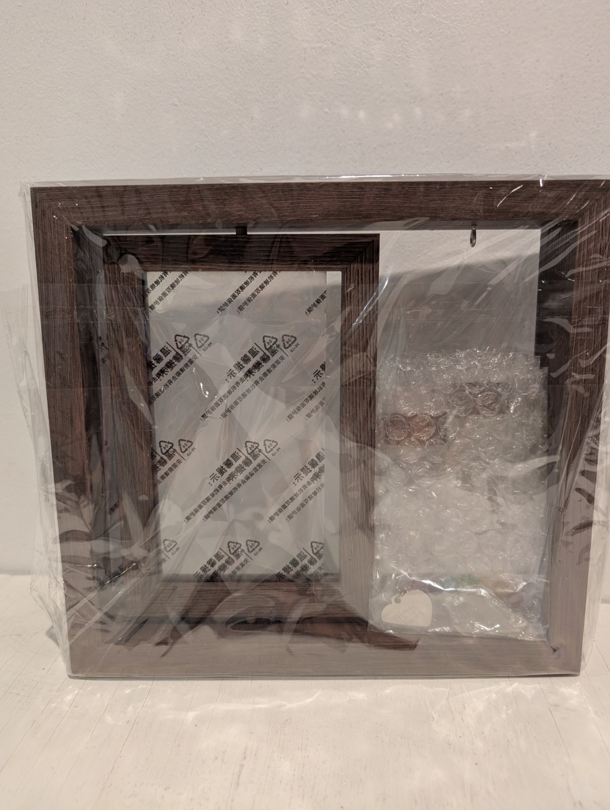 Pet Photo 4×6 Rustic Wooden Rotating Picture Frame Memorial 2 Jars New in Box