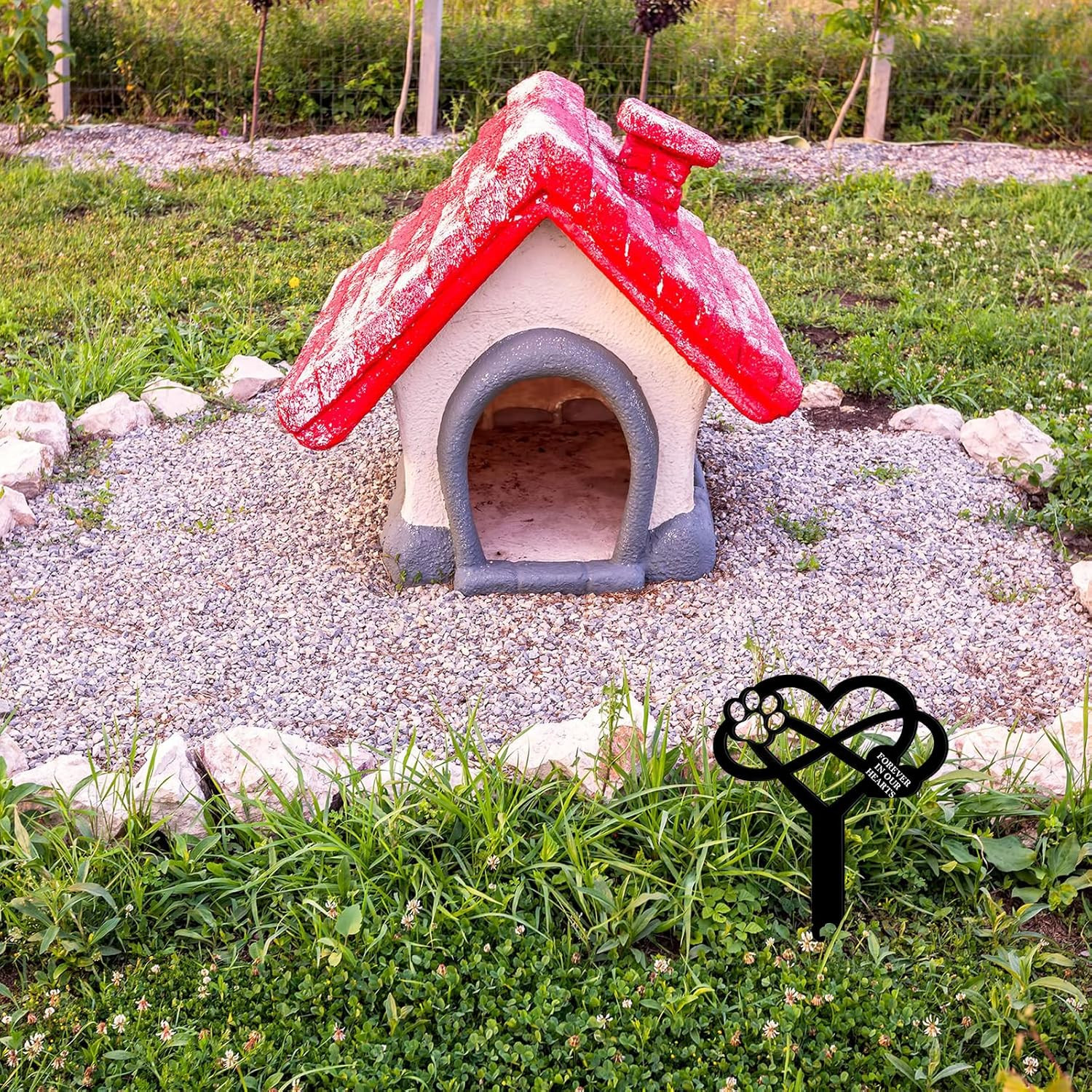 Pet Markers for Dogs Cats, Waterproof Pet Stake Decorations for Cemetery, Memo