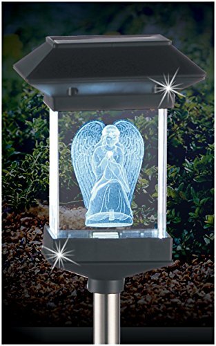 14″ Solar Led Memorial 3d Crystal Light – Guardian Angel