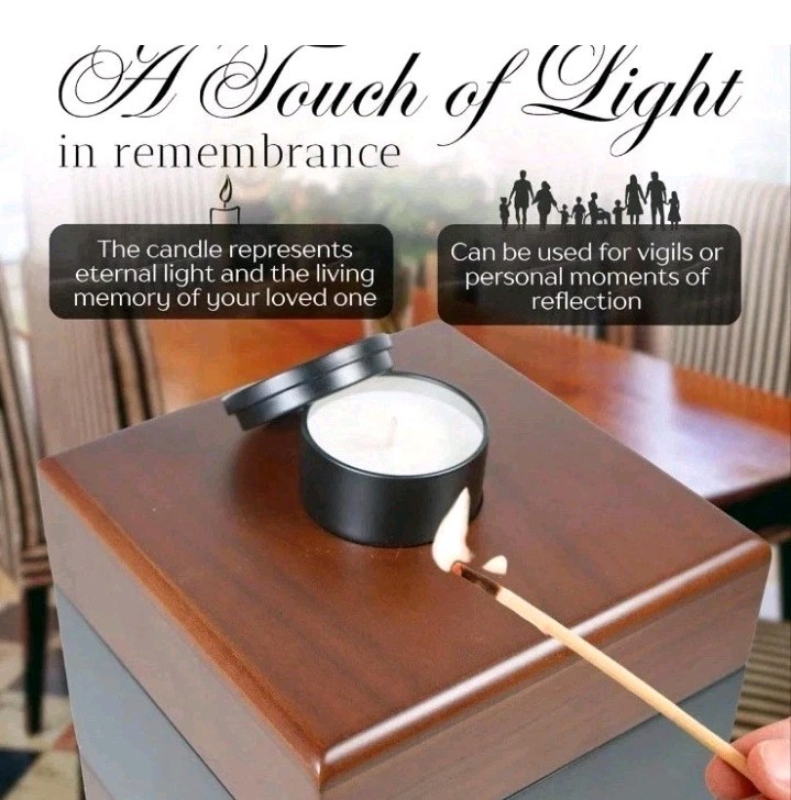 Wooden Cremation Urns for Human Ashes Adult Black Urn, Decorative Urns for As…