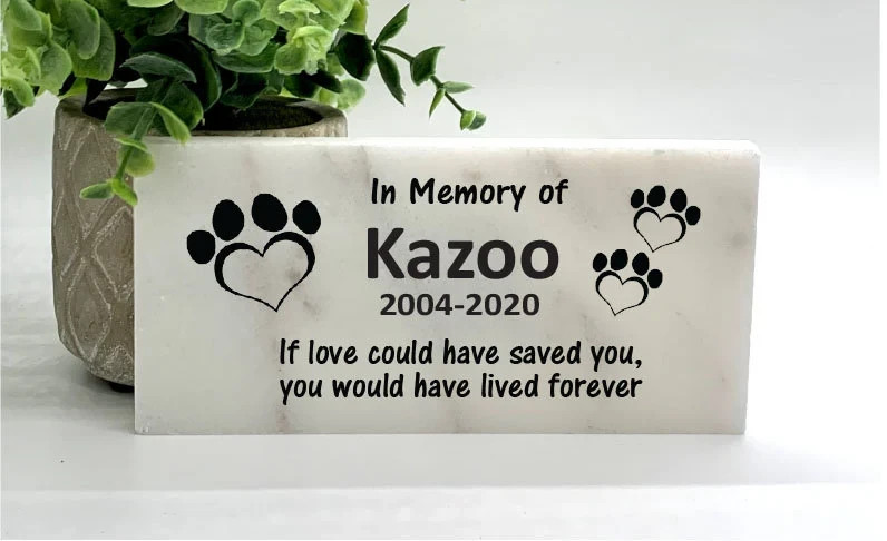 Dog Memorial – Personalized Pet Memorial Stone – Pet Loss sympathy Gift