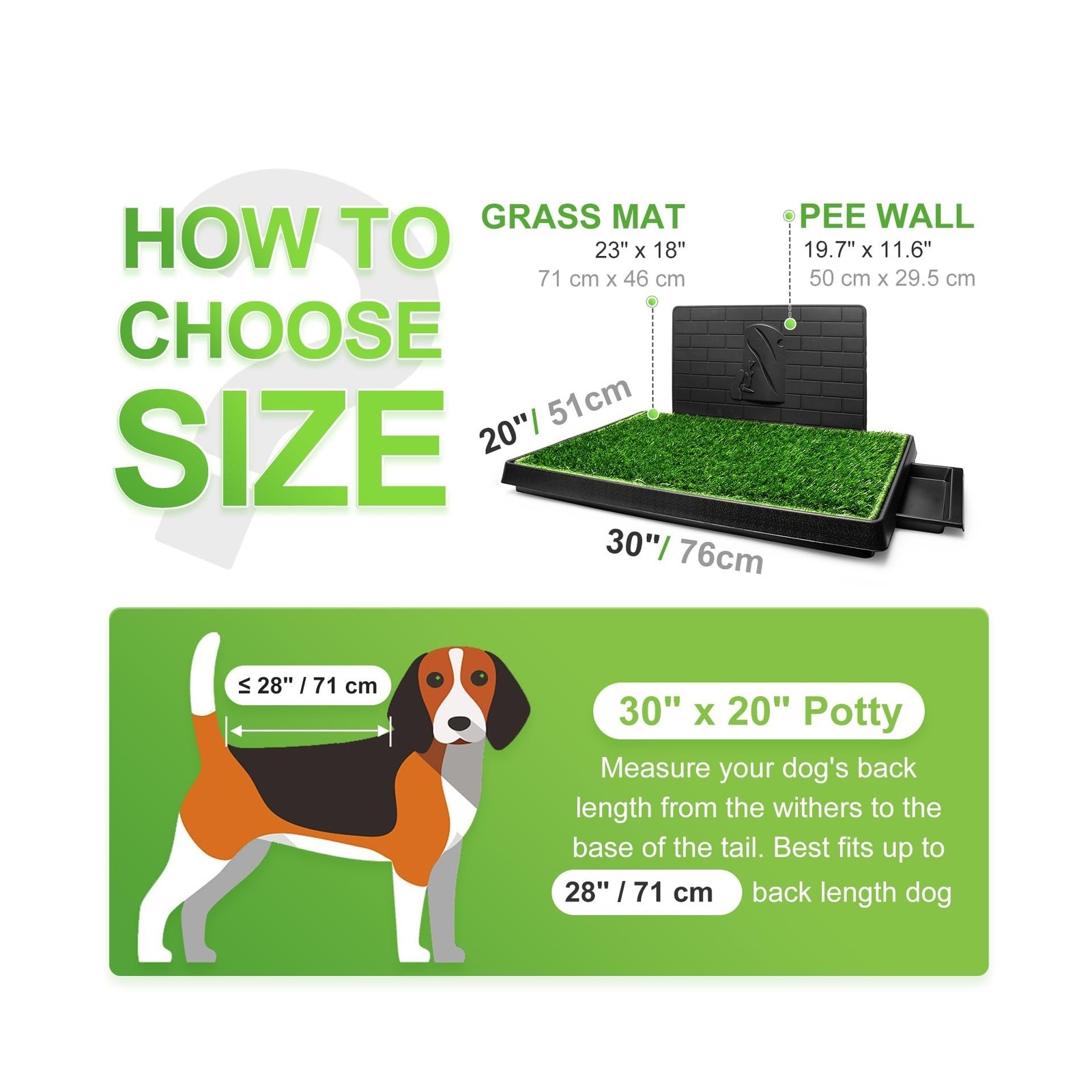 Hompet Dog Grass Pad with Tray Large, Puppy Turf Potty Reusable Training Pads…